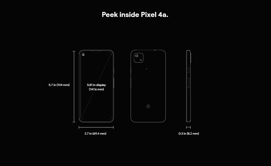 google pixel 4a 規格