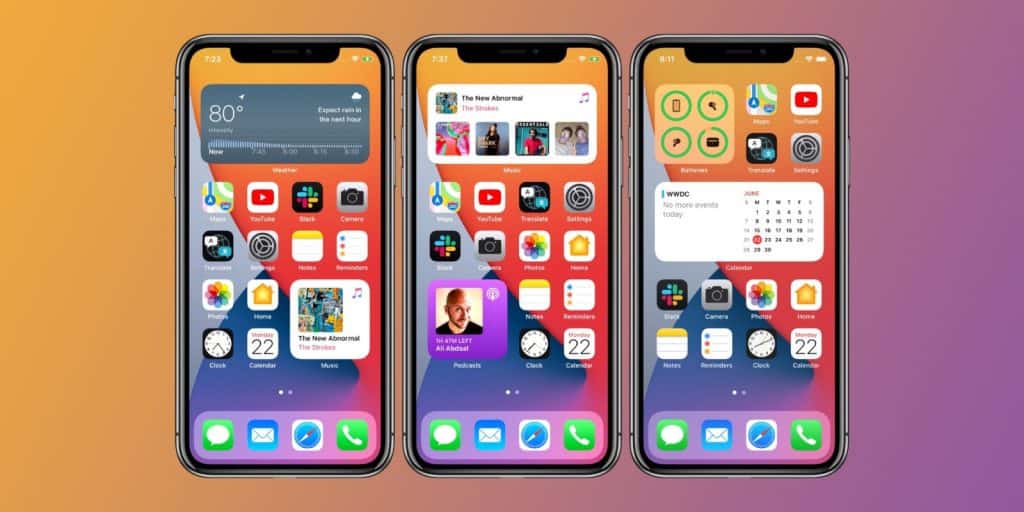 iOS14 iPhone Homescreen