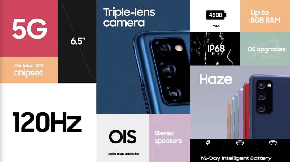 Galaxy S20 FE 主要賣點