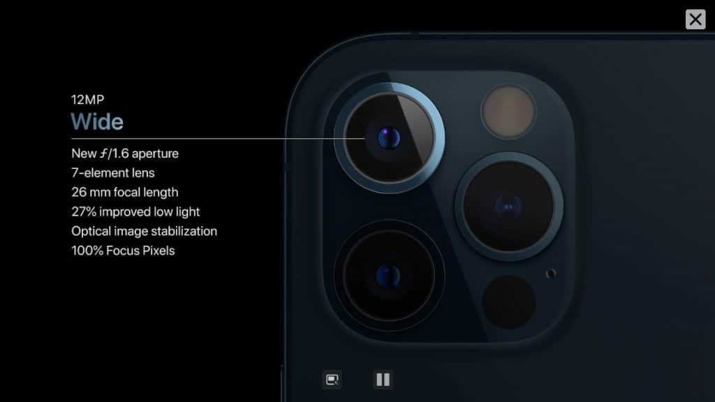 iPhone 12 Pro 全新(主)鏡頭