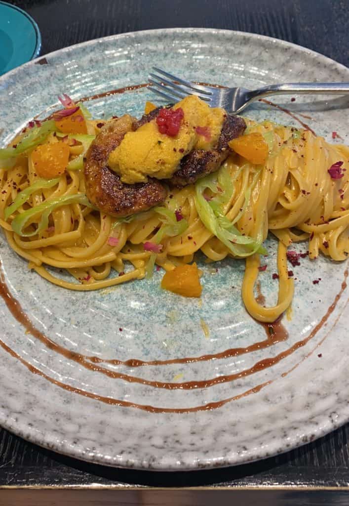 The Hunt & Coffee Roastery: Sea Urchin & Foie Gras Linguine $188
