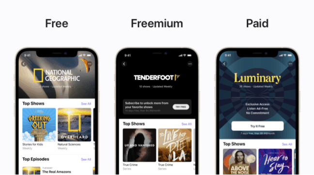 Podcast App更新: 新訂閱功能