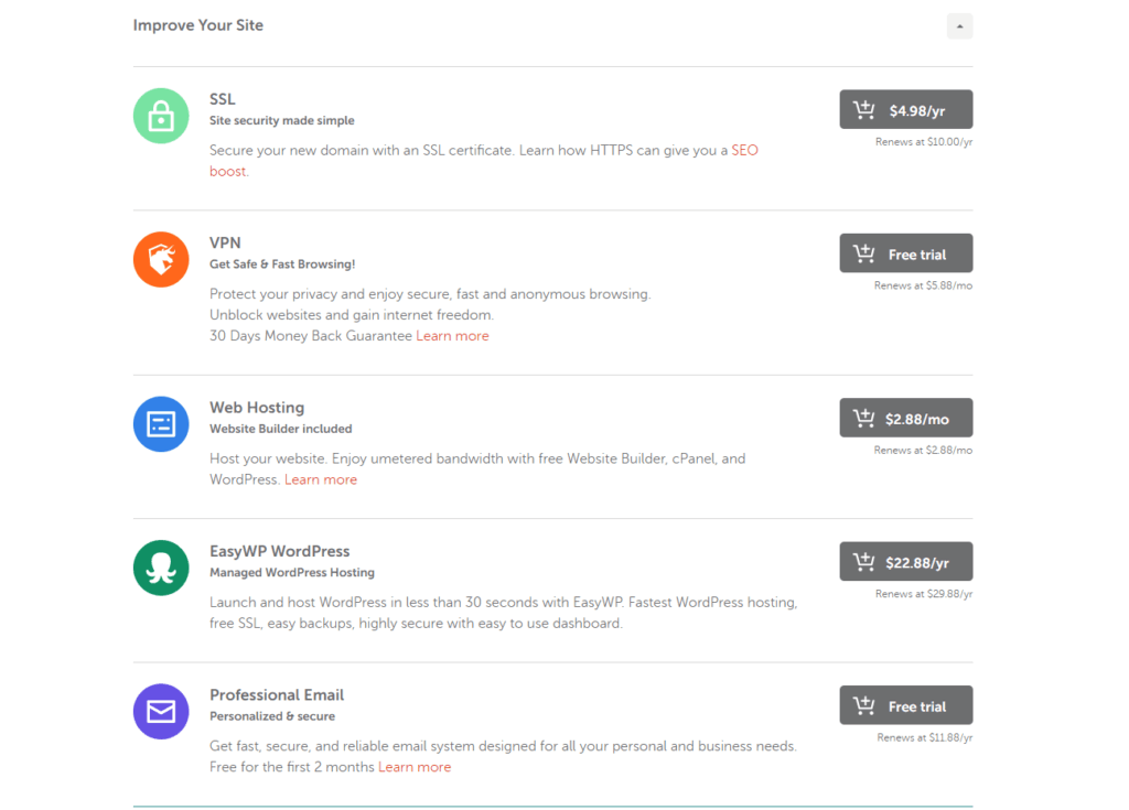 步驟4: 購買選項設定