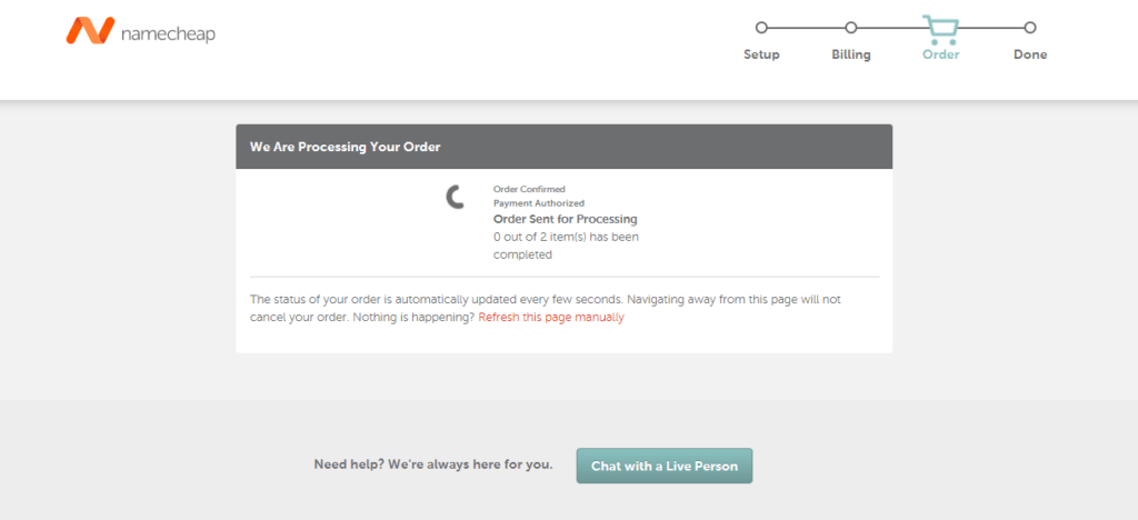 步驟8: 確認購買中