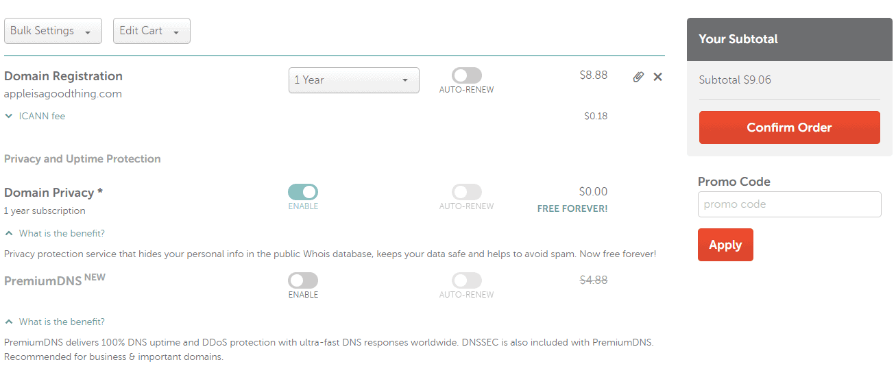 建議Namecheap購買網域