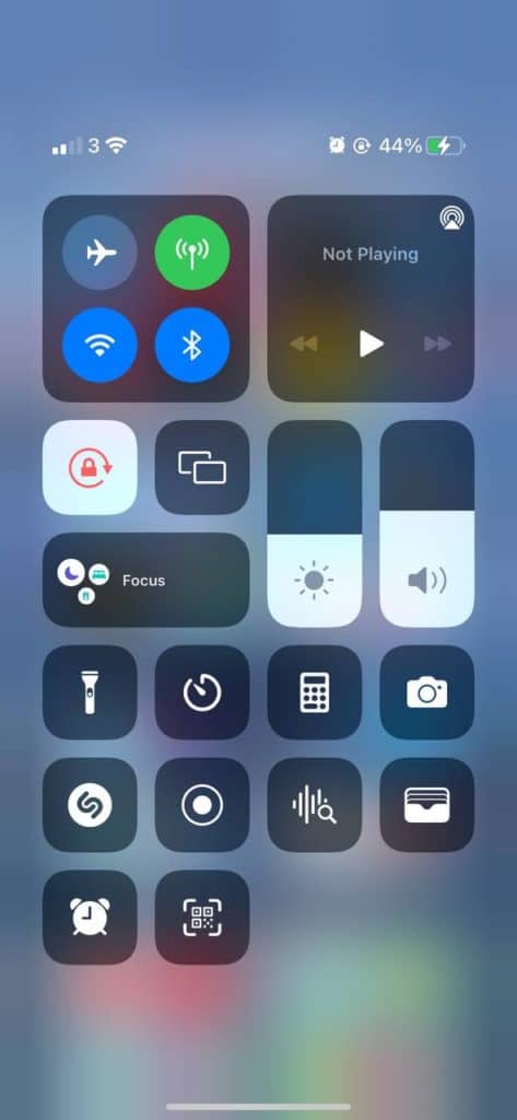 iOS15控制中心加入Focus