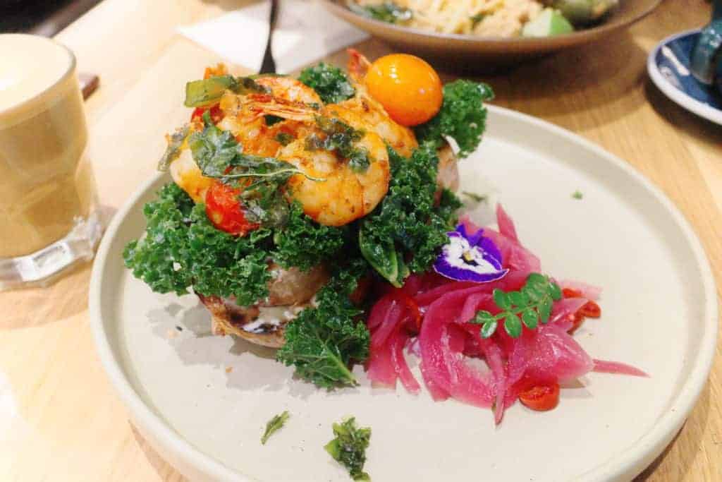 REACTION Coffee Roasters-Spicy Shrimp Toast $108